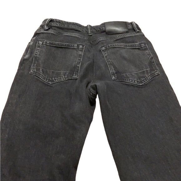 Allsaints Dean‎ Washed Black Gray Cropped Slim Fit Jeans - Picture 7 of 10